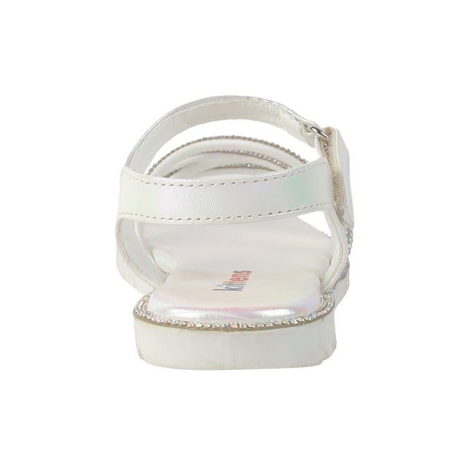 Kittens Girls White Casual Sandals (SKU: 78-5788-16-25)