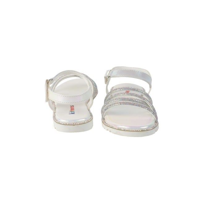 Kittens Girls White Casual Sandals (SKU: 78-5788-16-25)