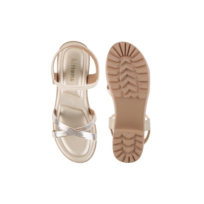 Kittens Girls Gold Casual Sandals (SKU: 78-69-15-31)