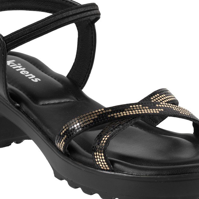 Kittens Girls Black Casual Sandals (SKU: 78-69-11-31)