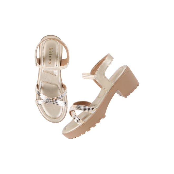 Kittens Girls Gold Casual Sandals (SKU: 78-69-15-31)