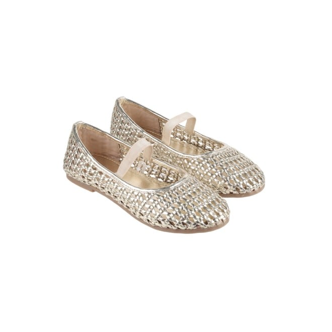 Kittens Girls Gold Casual Ballerinas (SKU: 78-71-15-30)