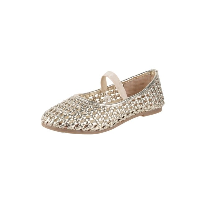 Kittens Girls Gold Casual Ballerinas (SKU: 78-71-15-30)