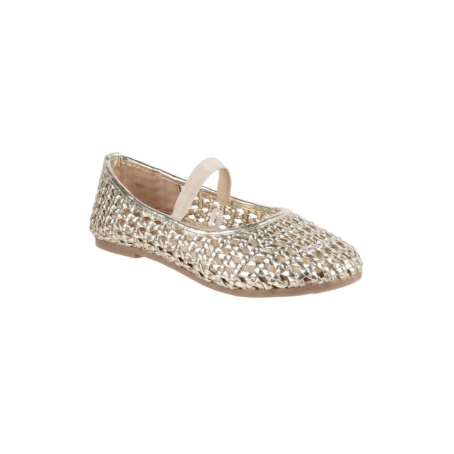 Kittens Girls Gold Casual Ballerinas (SKU: 78-71-15-30)