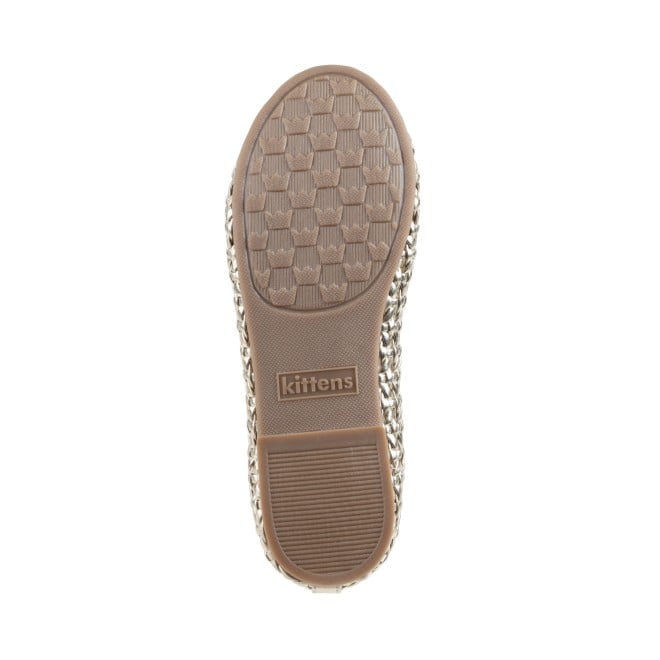 Kittens Girls Gold Casual Ballerinas (SKU: 78-71-15-30)