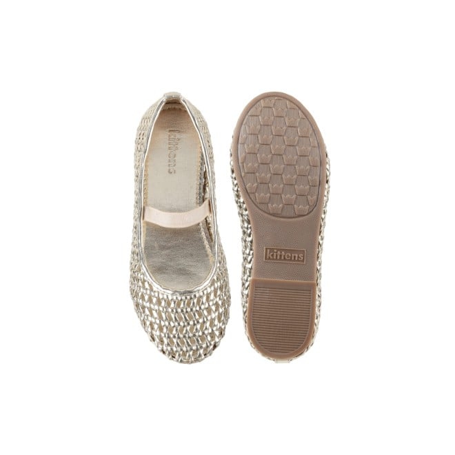 Kittens Girls Gold Casual Ballerinas (SKU: 78-71-15-30)