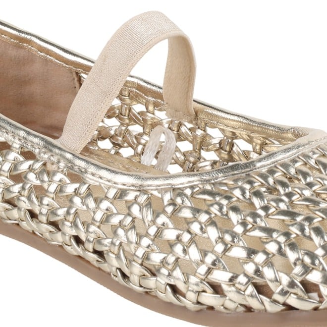 Kittens Girls Gold Casual Ballerinas (SKU: 78-71-15-30)