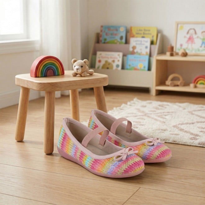 Kittens Girls Pink Casual Ballerinas