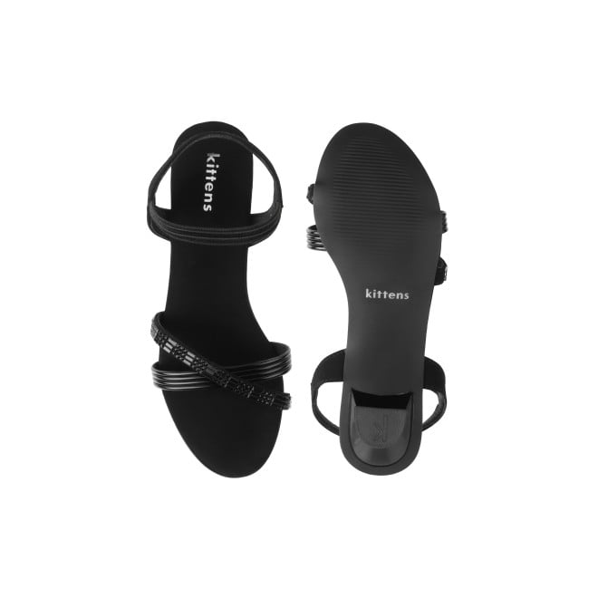 Kittens Girls Black Casual Sandals (SKU: 78-75-11-32)