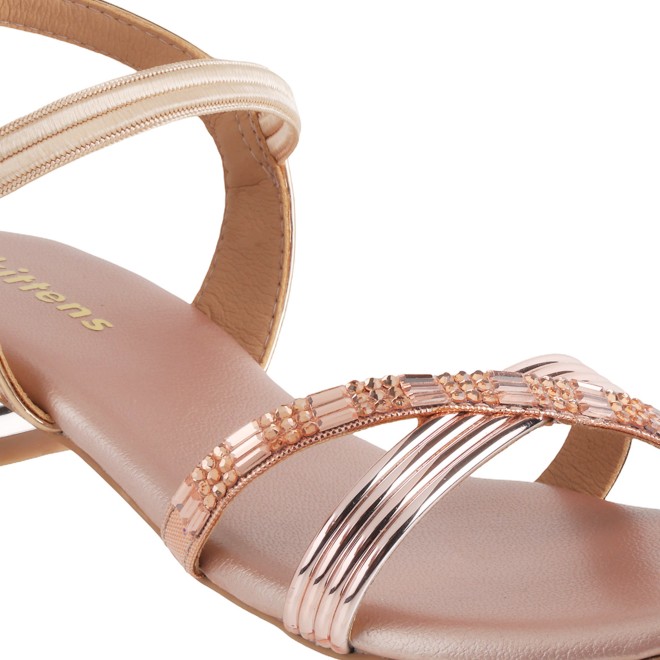 Kittens Girls Rose-gold Casual Sandals (SKU: 78-75-52-34)
