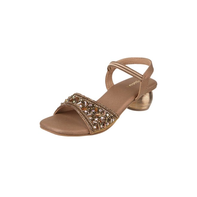 Kittens Girls Antic-gold Casual Sandals (SKU: 78-76-28-31)