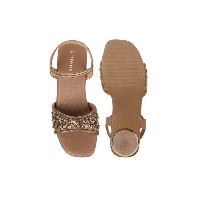 Kittens Girls Antic-gold Casual Sandals (SKU: 78-76-28-31)