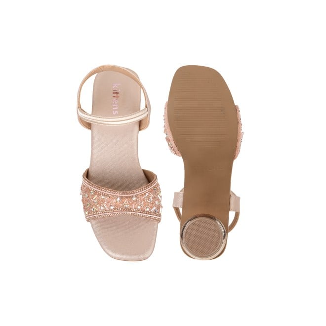 Kittens Girls Rose-gold Casual Sandals (SKU: 78-76-52-31)