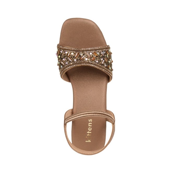 Kittens Girls Antic-gold Casual Sandals (SKU: 78-76-28-31)