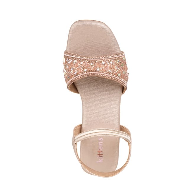 Kittens Girls Rose-gold Casual Sandals (SKU: 78-76-52-31)