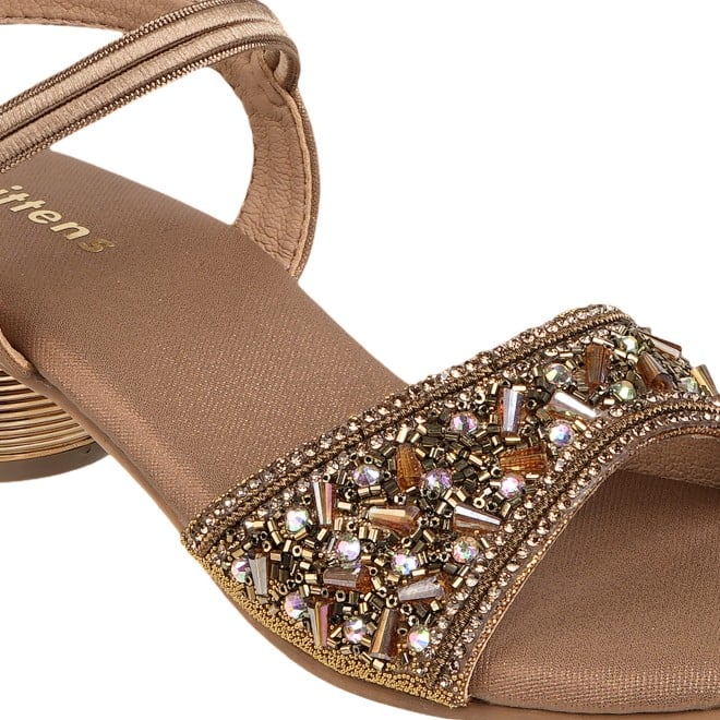 Kittens Girls Antic-gold Casual Sandals (SKU: 78-76-28-31)