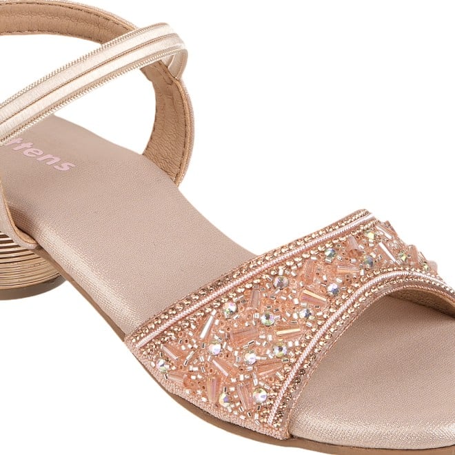 Kittens Girls Rose-gold Casual Sandals (SKU: 78-76-52-31)