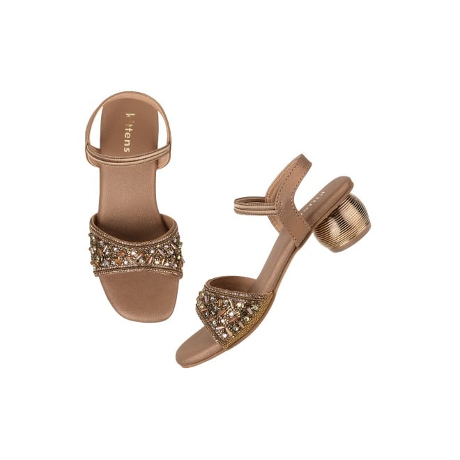 Kittens Girls Antic-gold Casual Sandals (SKU: 78-76-28-31)