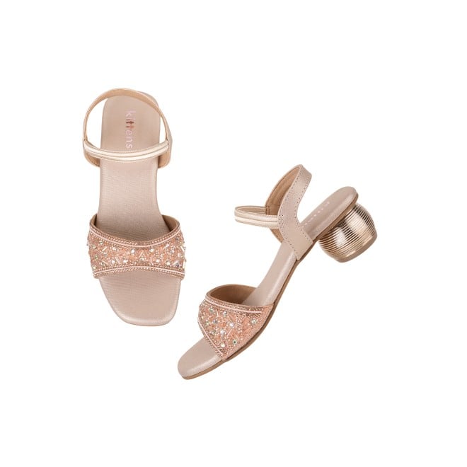 Kittens Girls Rose-gold Casual Sandals (SKU: 78-76-52-31)