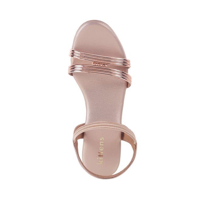 Kittens Girls Rose-gold Casual Sandals (SKU: 78-8-52-30)