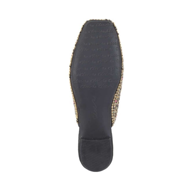 Cheemo Women Black Wedding Slip Ons (SKU: 92-132-11-36)