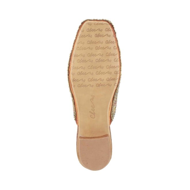 Cheemo Women Antic-gold Wedding Slip Ons (SKU: 92-132-28-36)