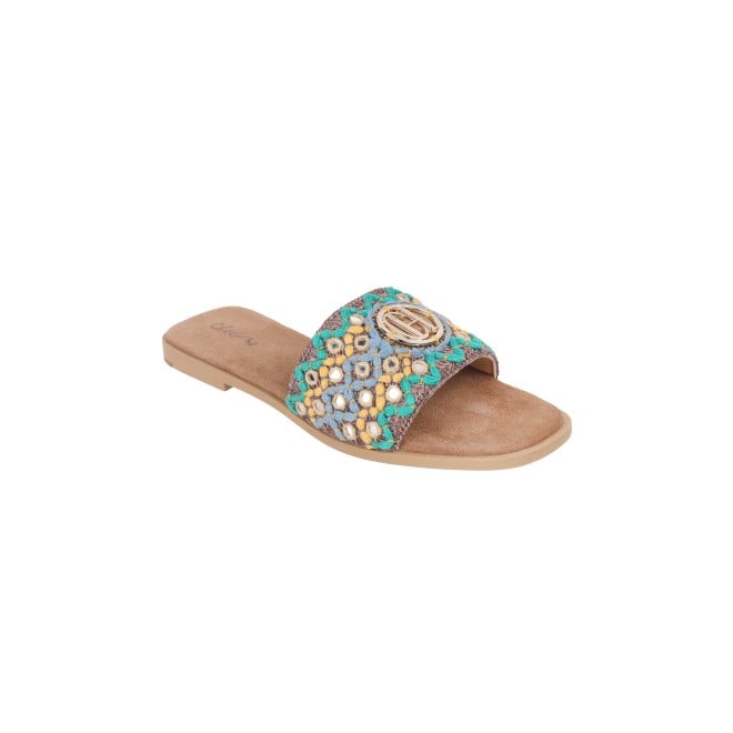 Cheemo Women Brown Ethnic Slip Ons (SKU: 92-155-12-39)