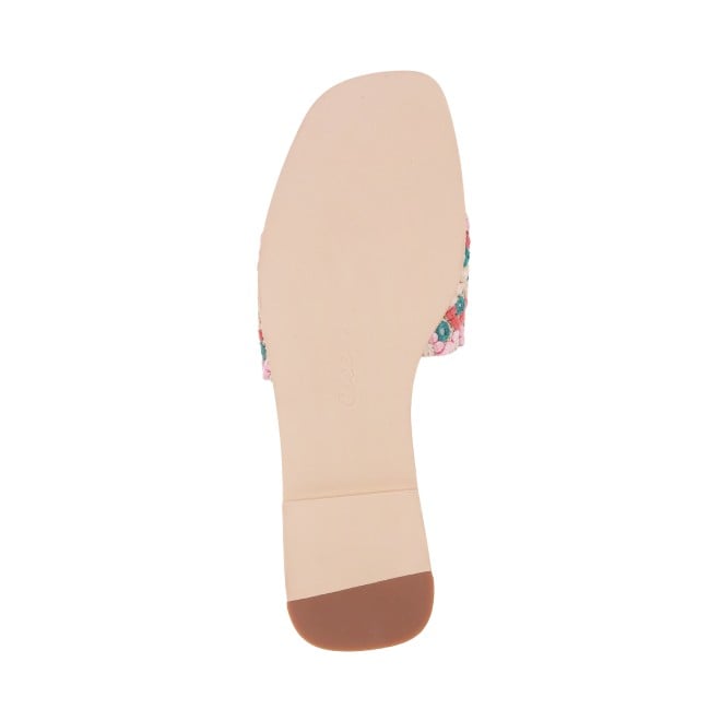 Cheemo Women Beige Ethnic Slip Ons (SKU: 92-155-20-37)