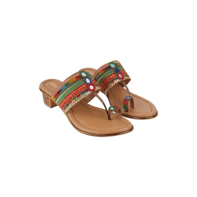 Cheemo Women Multi Ethnic Kolhapuris (SKU: 92-157-13-37)