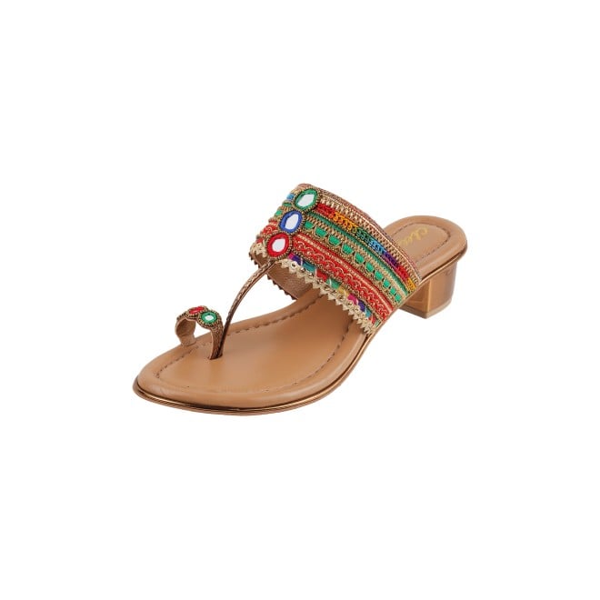 Cheemo Women Multi Ethnic Kolhapuris (SKU: 92-157-13-37)