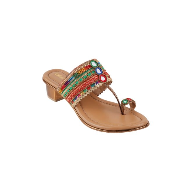 Cheemo Women Multi Ethnic Kolhapuris (SKU: 92-157-13-37)