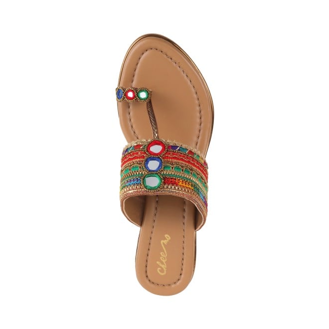 Cheemo Women Multi Ethnic Kolhapuris (SKU: 92-157-13-37)