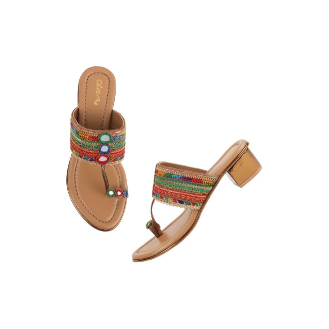 Cheemo Women Multi Ethnic Kolhapuris (SKU: 92-157-13-37)