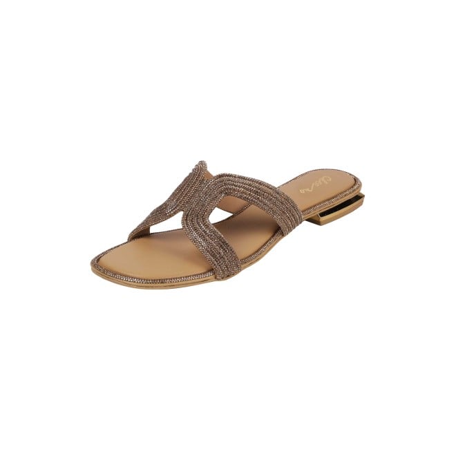 Cheemo Women Antic-gold Casual Slip Ons (SKU: 92-164-28-36)