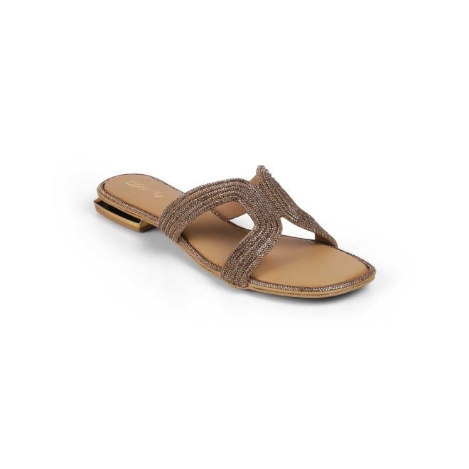 Cheemo Women Antic-gold Casual Slip Ons (SKU: 92-164L-28-42)