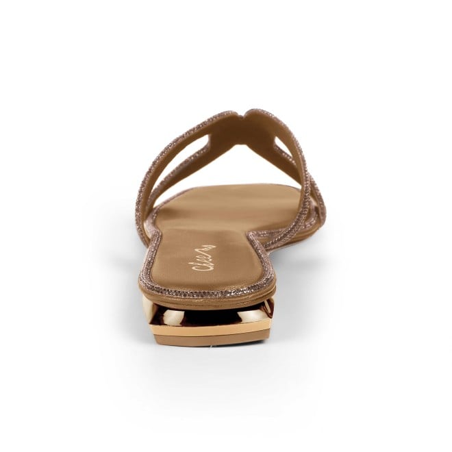 Cheemo Women Antic-gold Casual Slip Ons (SKU: 92-164L-28-42)