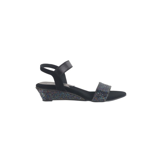 Cheemo Women Black Casual Sandals (SKU: 92-177-11-37)