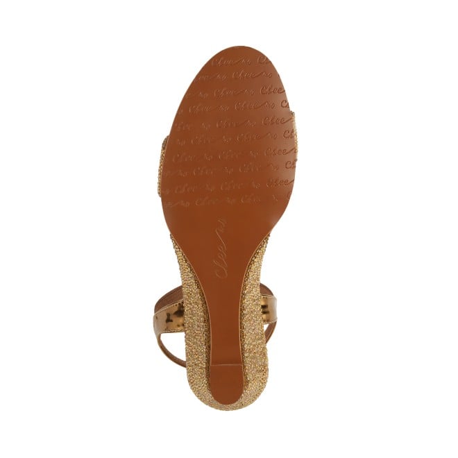 Cheemo Women Gold Casual Sandals (SKU: 92-177-15-37)