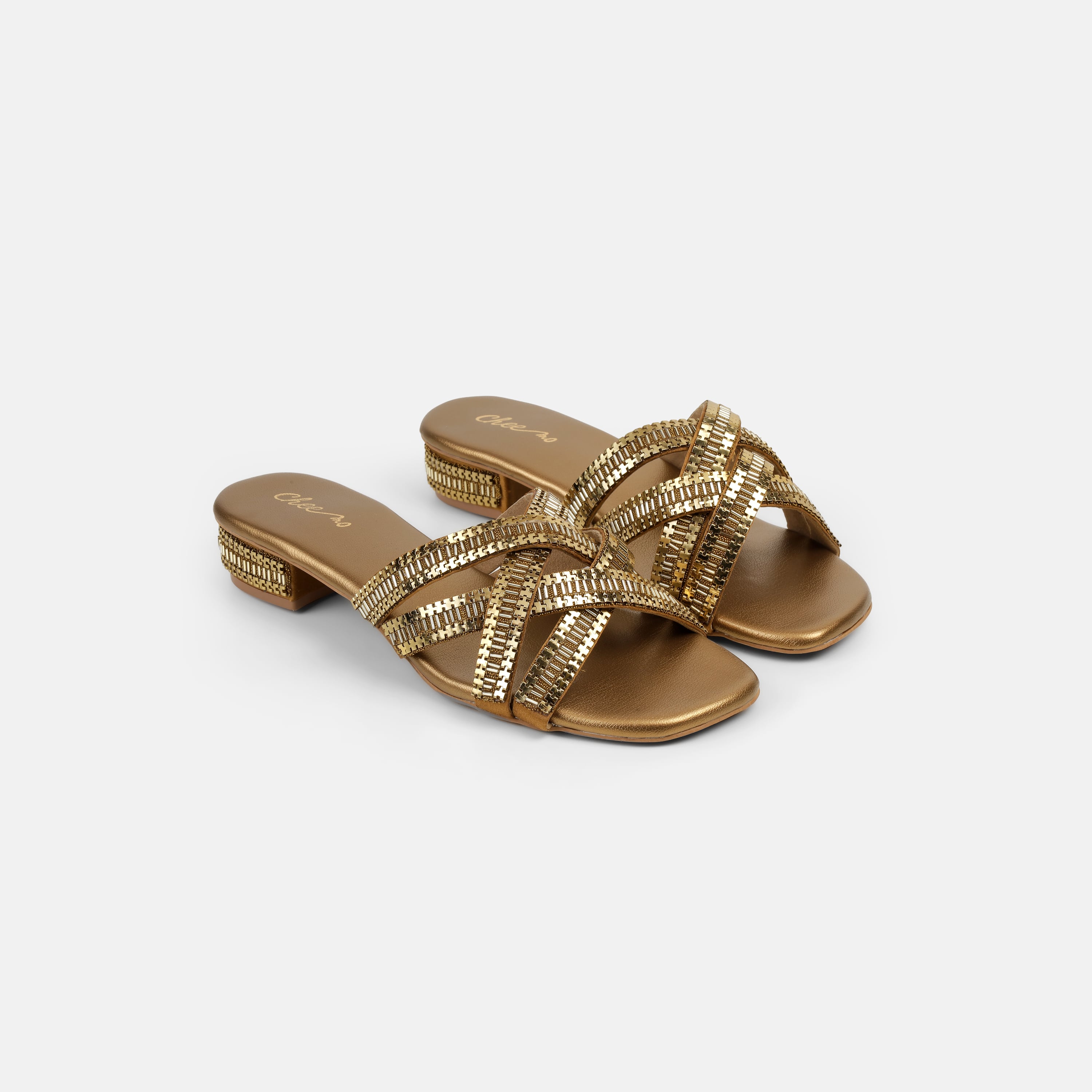 Cheemo Women Antic-gold Casual Slip Ons (SKU: 92-198-28-38)