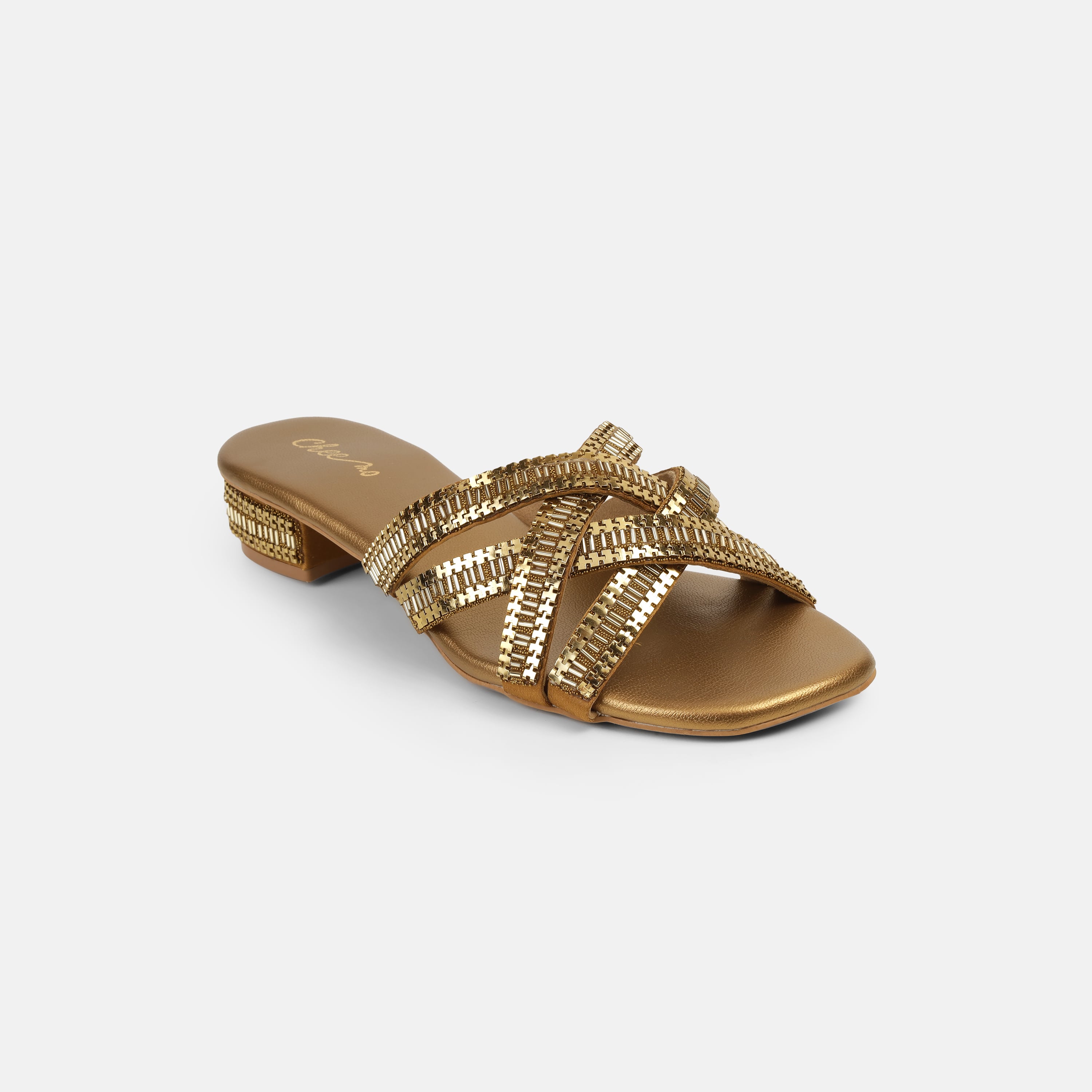 Cheemo Women Antic-gold Casual Slip Ons (SKU: 92-198-28-38)