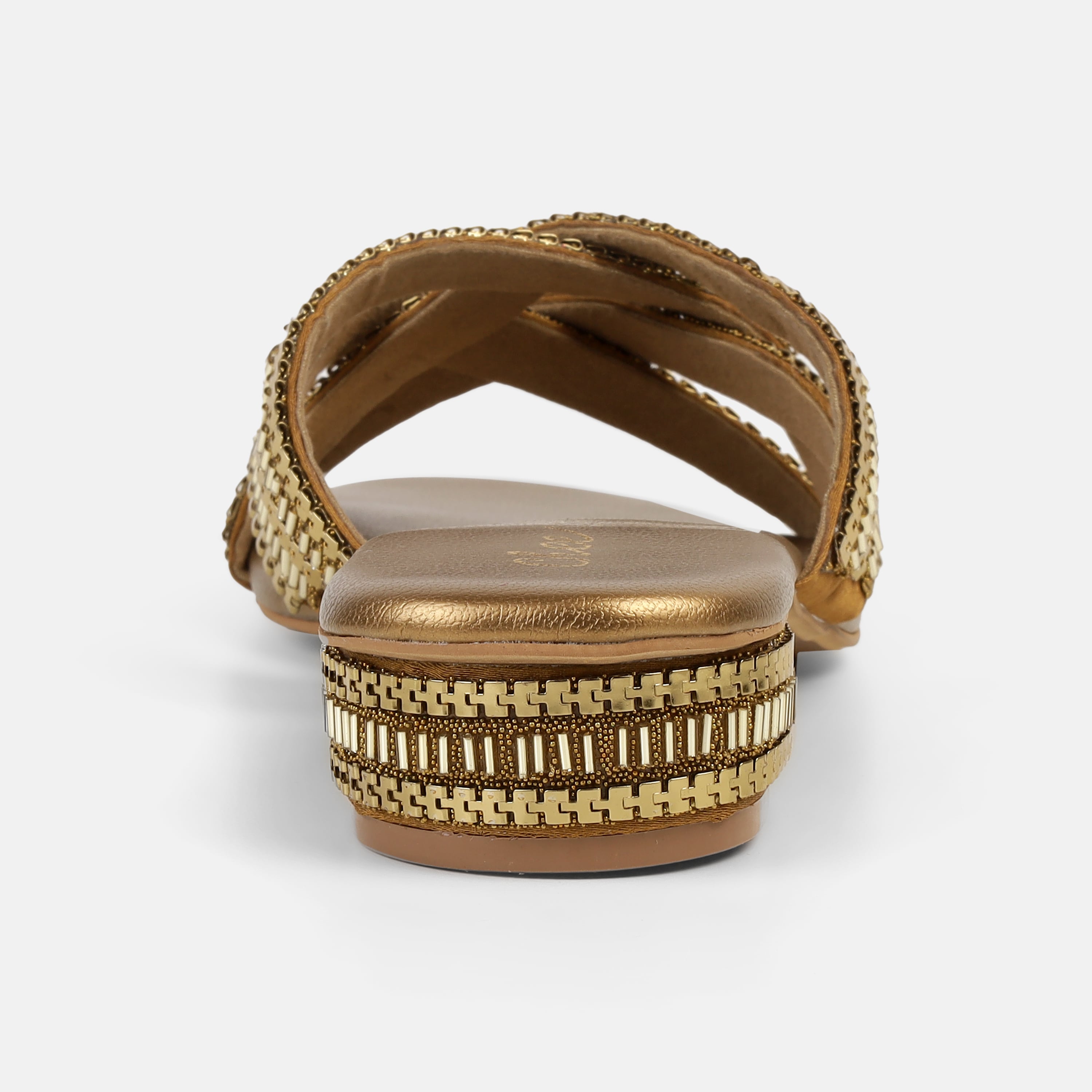 Cheemo Women Antic-gold Casual Slip Ons (SKU: 92-198-28-38)