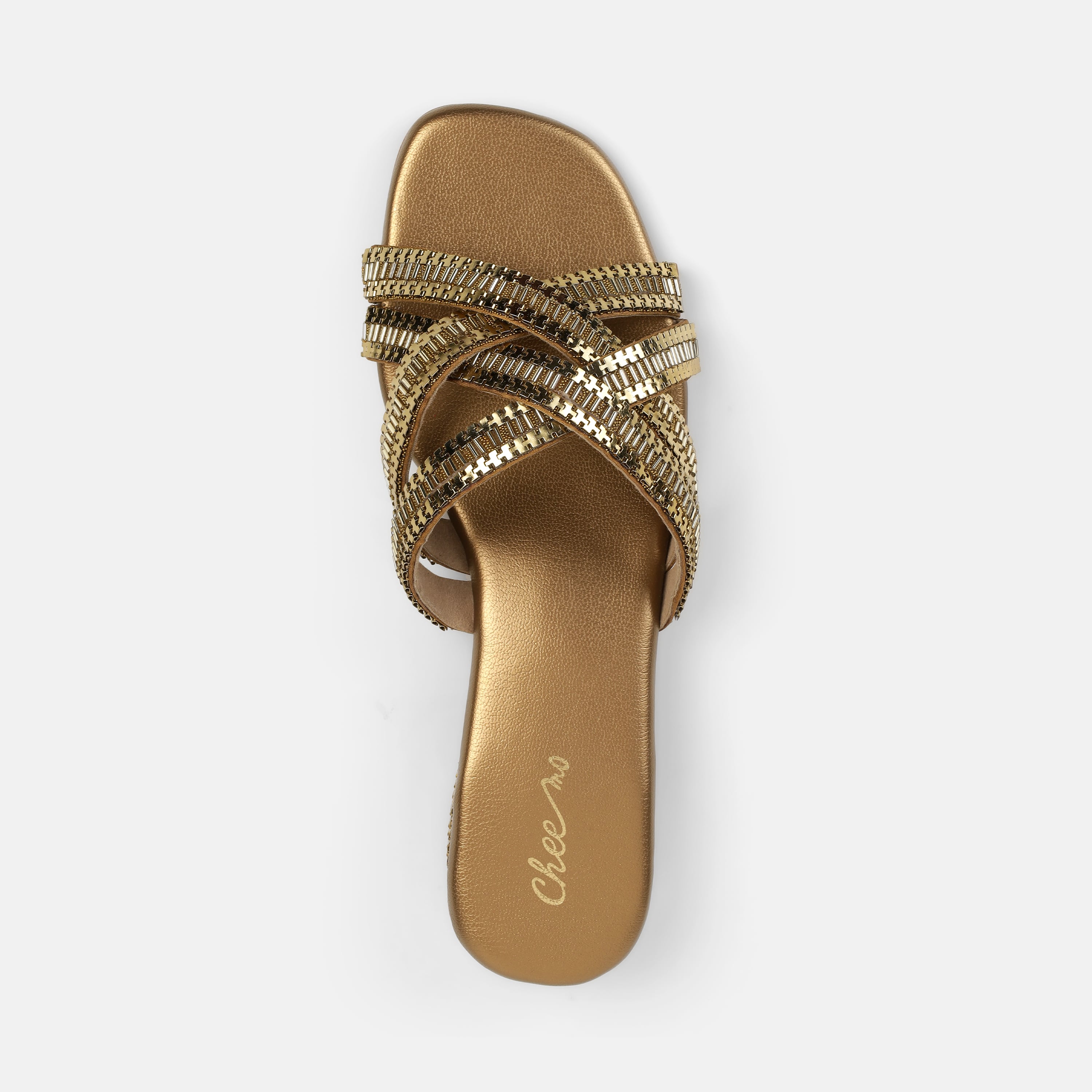 Cheemo Women Antic-gold Casual Slip Ons (SKU: 92-198-28-38)