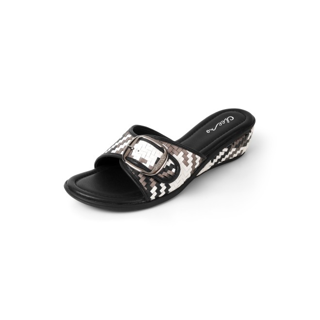 Cheemo Women Black Casual Slip Ons (SKU: 92-200-11-37)