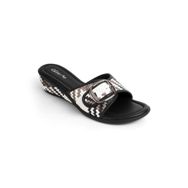 Cheemo Women Black Casual Slip Ons (SKU: 92-200-11-37)