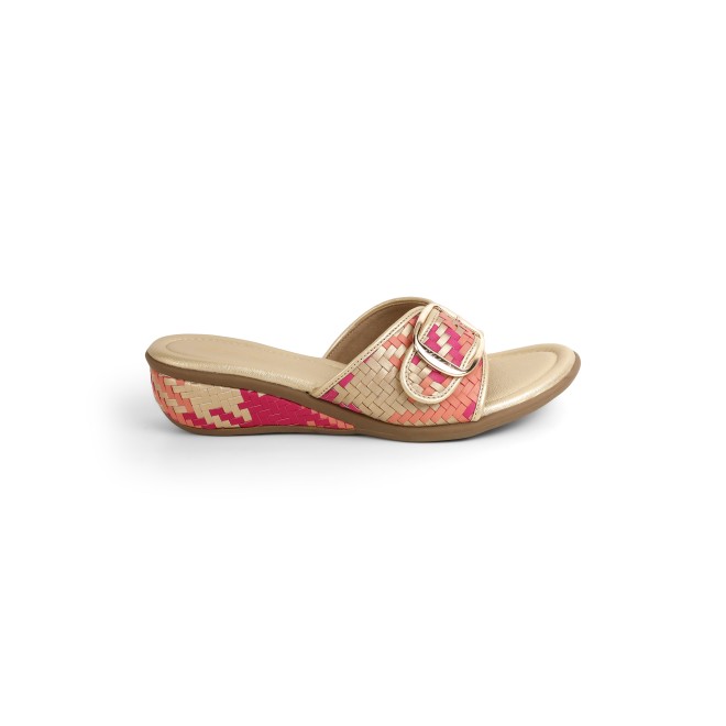 Cheemo Women Gold Casual Slip Ons (SKU: 92-200-15-37)