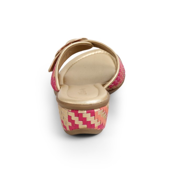 Cheemo Women Gold Casual Slip Ons (SKU: 92-200-15-37)