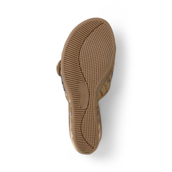 Cheemo Women Antic-gold Casual Slip Ons (SKU: 92-200-28-37)