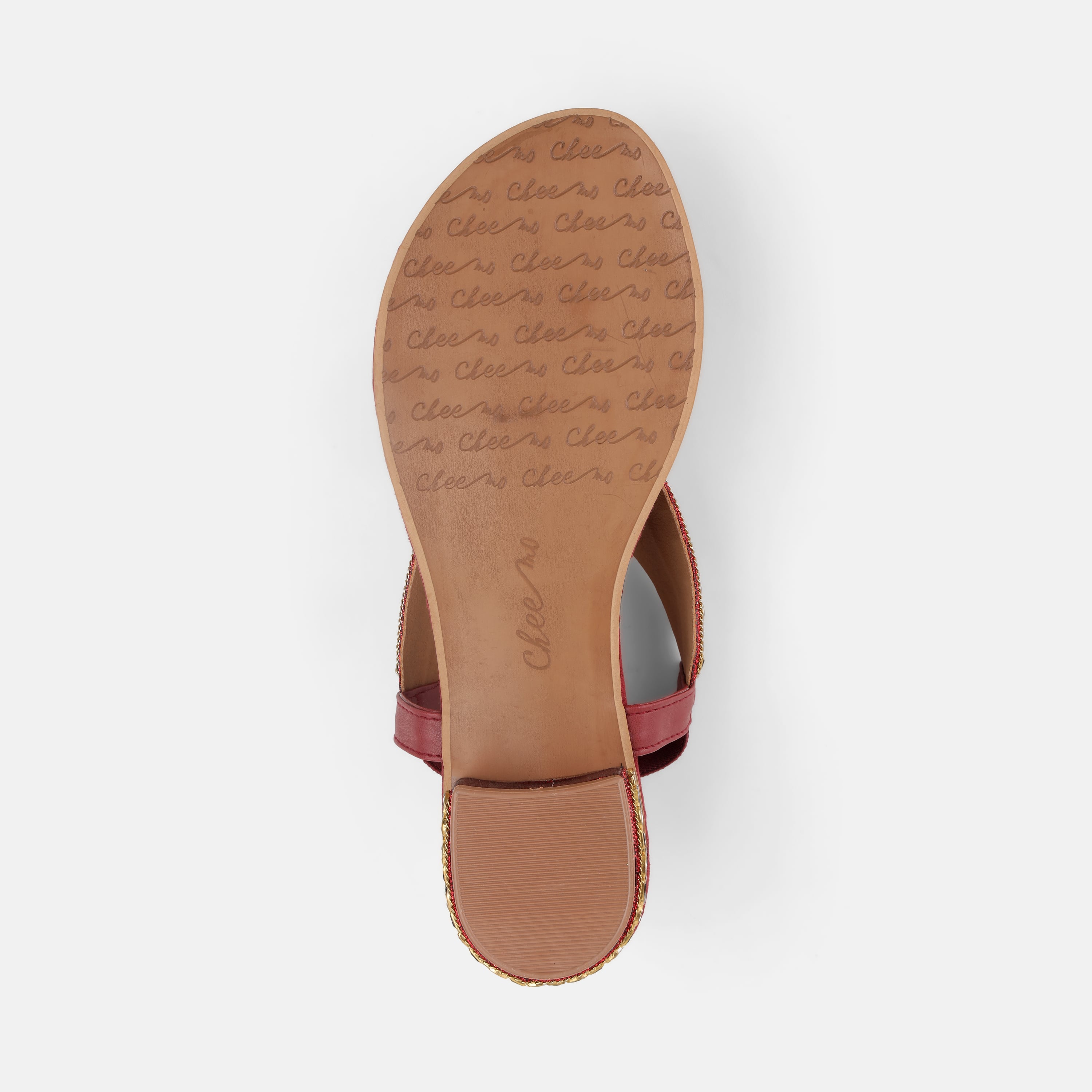 Cheemo Women Maroon Ethnic Sandals (SKU: 92-202-44-37)