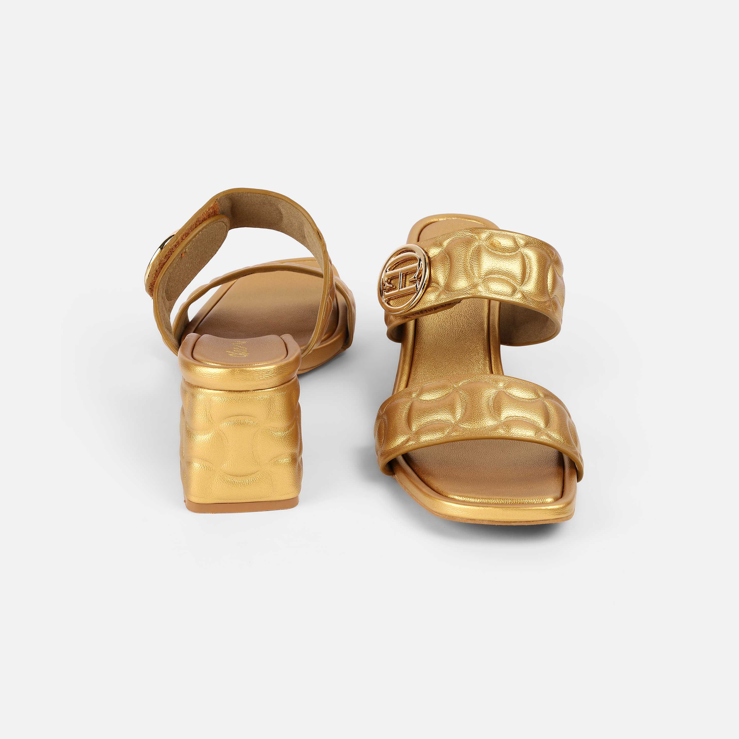 Cheemo Women Antic-gold Casual Slip Ons (SKU: 92-209-28-37)