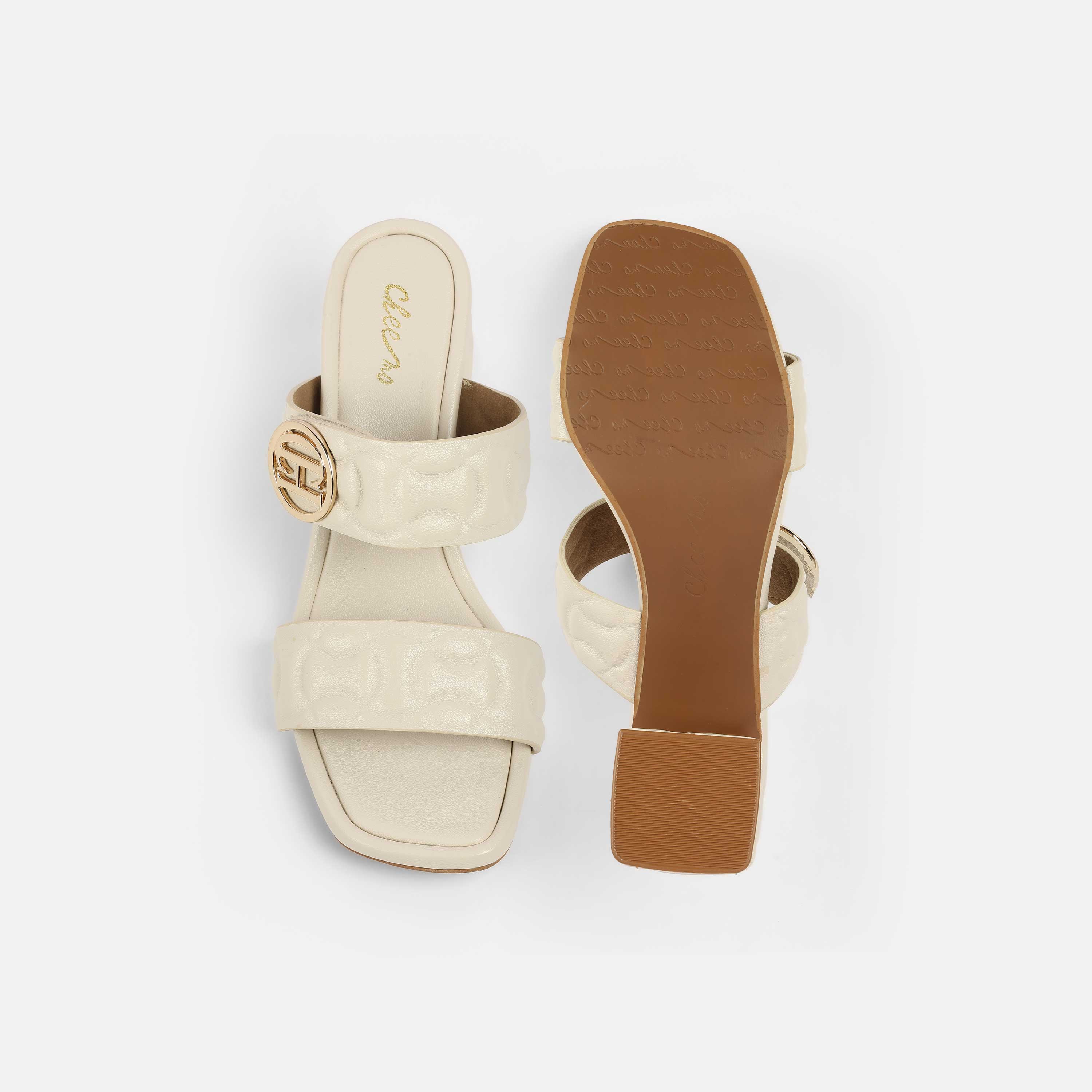 Cheemo Women Beige Casual Slip Ons (SKU: 92-209-20-38)